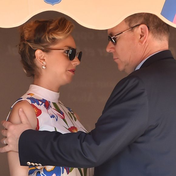 Jazmin Grace Grimaldi et son père le prince Albert II de Monaco en tribune lors du Rolex Monte-Carlo Masters 2018 à Roquebrune Cap Martin le 19 avril 2018.
© Bruno Bebert / Bestimage