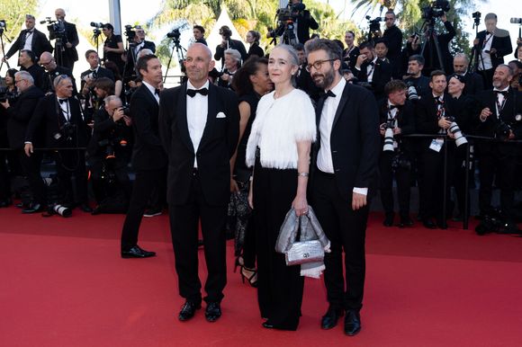 Delphine Ernotte, Pierre-Antoine Capton, Pdg de Mediawan - Montée des marches pour la cérémonie de clôture du 77ème Festival International du Film de Cannes au Palais des Festivals à Cannes. Le 25 mai 2024
© Olivier Borde / Bestimage