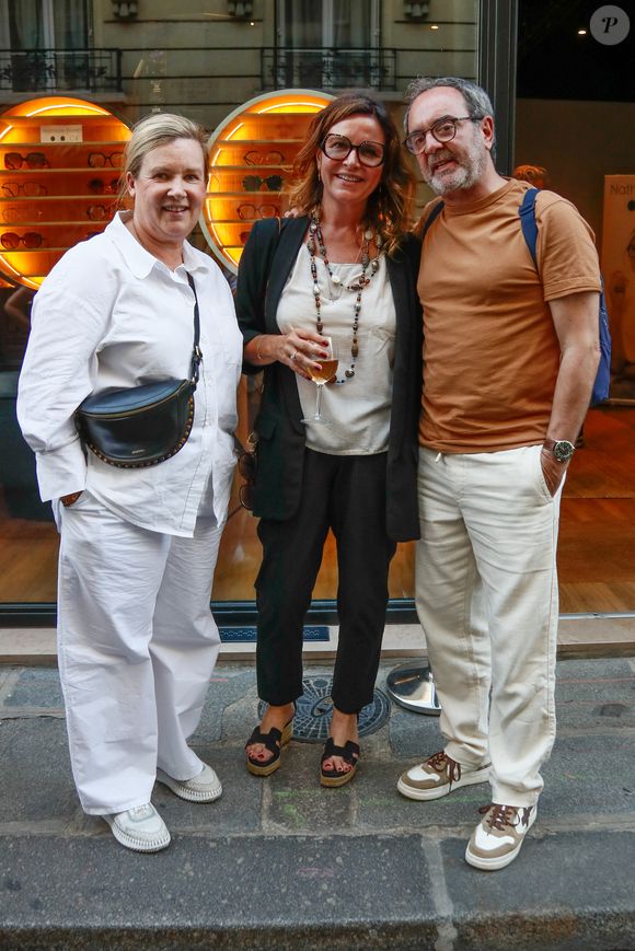 Hélène Darroze, Nathalie Blanc, Bruno Solo - Inauguration du showroom de Nathalie Blanc à Paris, France, le, 19 juin 2025. © Christophe Clovis / Bestimage
