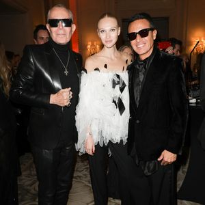 Jean-Claude Jitrois, Omar Harfouch et sa femme Yulia Lobova - 47ème édition du Gala "Best Awards" à l'hôtel Four Seasons Hôtel George V à Paris le 28 janvier 2025. © Coadic Guirec/Bestimage