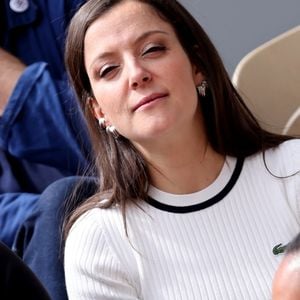 Camille Lellouche - Les célébrités dans les tribunes des Internationaux de France de tennis de Roland Garros 2024 à Paris. Le 5 juin 2024. © Jacovides-Moreau/Bestimage