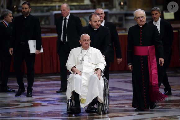 Le pape François lors de son audience avec les participants au pèlerinage organisé par les Ecclésiastiques réguliers des Théatines dans la basilique Saint-Pierre au Vatican. Le 14 septembre 2024
© Evandro Inetti / Zuma Press / Bestimage