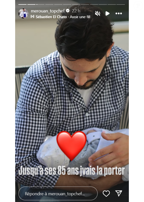 Un souvenir qu'il gardera précieusement à vie.

Merouan Bounekraf, ancien candidat de "Top Chef", révèle être papa depuis 5 ans.
