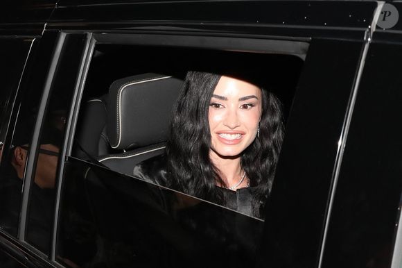 Demi Lovato a été aperçue quittant l'after-party de Charli XCX, sortant alors que la célébration se terminait après la première de "The Moment". @Backgrid USA / Bestimage