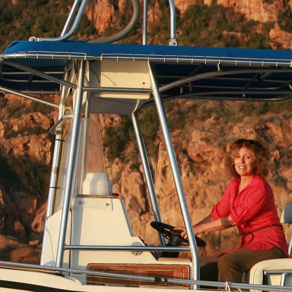 Mireille Dumas, à Porto, en Corse, en 2007. Photo by Max Colin/ABACAPRESS.COM