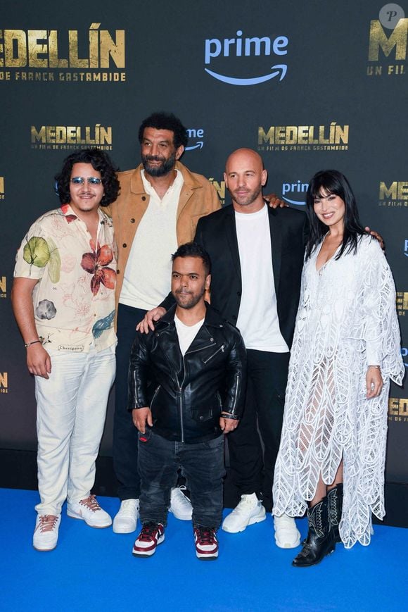 Brahim Bouhlel, Ramzy Bedia, Anouar Toubali, Franck Gastambide et Essined Aponte assistent à la première de "Medellin" le 29 mai 2023 à Paris, France. Photo by Shootpix/ABACAPRESS.COM