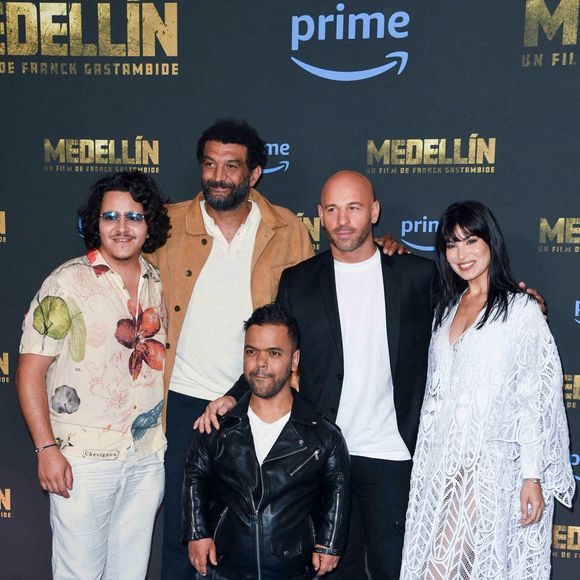 Brahim Bouhlel, Ramzy Bedia, Anouar Toubali, Franck Gastambide et Essined Aponte assistent à la première de "Medellin" le 29 mai 2023 à Paris, France. Photo by Shootpix/ABACAPRESS.COM