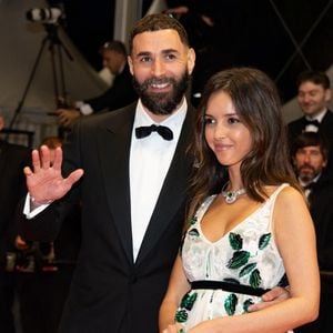 Karim Benzema et sa compagne Lyna Khoudri lors de la montée des marches du film « 13 jours 13 nuits » lors du 78ème Festival International du Film de Cannes. Le 23 mai 2025
© Jacovides-Moreau / Bestimage