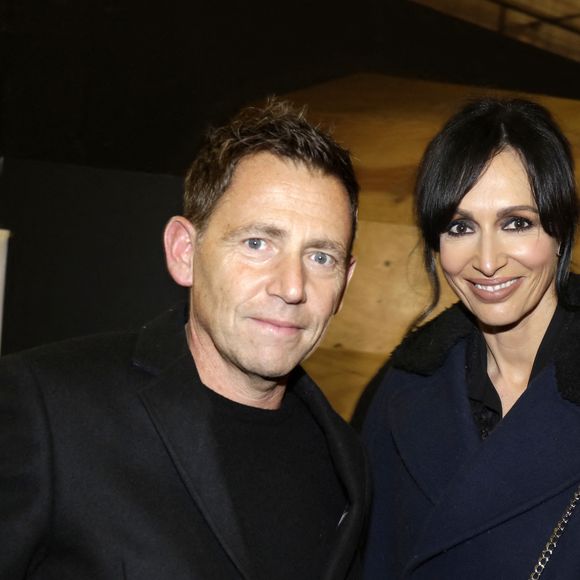 Exclusif - Géraldine Maillet et son compagnon Daniel Riolo - Soirée Hommage à Jean-Pierre Bacri au Ground Control Gare de Lyon à Paris à l'occasion de la sortie de "Jean-Pierre Bacri, le Bougon Gentilhomme" de V.Bénaïm et S.Freeman publié aux éditions de L'Archipel le 4 février 2022. © Cédric Perrin / Bestimage