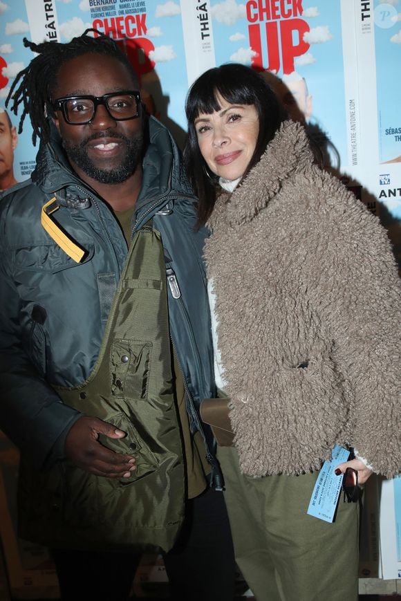 Exclusif - Mathilda May et son mari Sly Johnson - Célébrités à la Générale de la Pièce "Check Up" au Théâtre Antoine à Paris, France, le 2 Octobre 2024. 
© Bertrand Rindoff / Bestimage