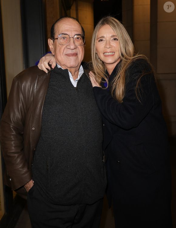Jean-Luc Azoulay et Hélène Rollès - Jacques Rouveyrollis à fêté ses 60 ans de Lumières au théâtre Edouard 7 à Paris le 14 décembre 2025. © Coadic Guirec / Bestimage
