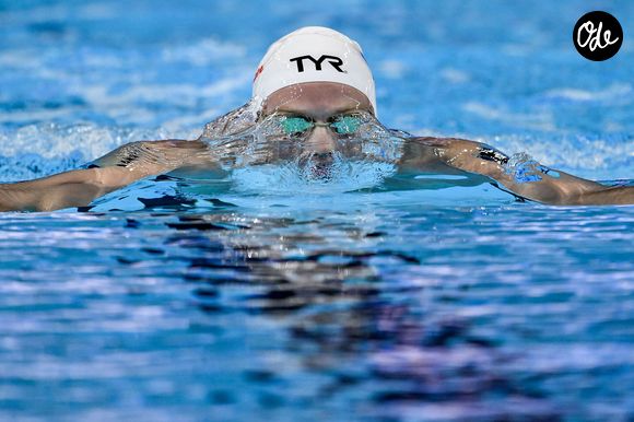 Léon Marchand dans l'épreuve du 400m Individuel lors des 22ème Championnats du Monde de Natation à Singapour. Inside/Psnewz/Bestimage