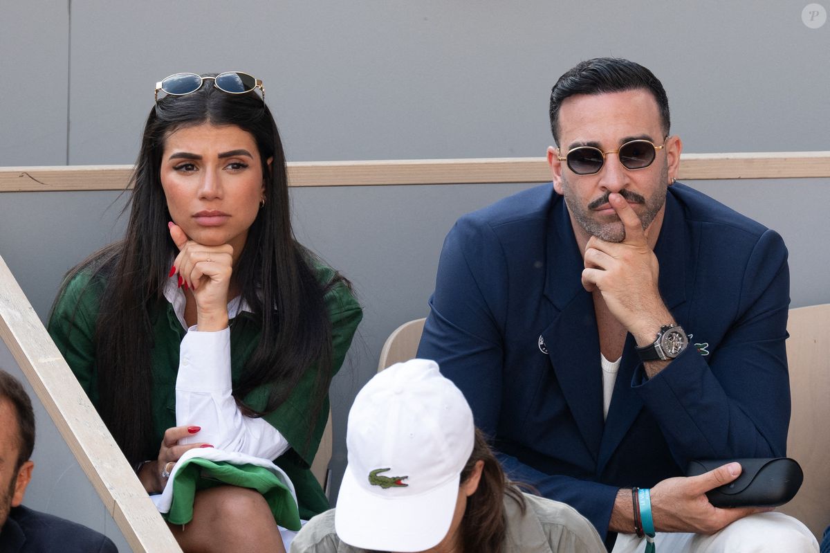 Photo : Louana Franco et Adil Rami assistent au tournoi Roland Garros ...