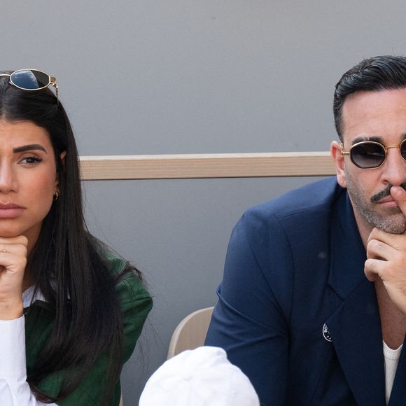 Louana Franco et Adil Rami assistent au tournoi Roland Garros 2025 le 1er juin 2025 à Paris, France. Photo by Laurent Zabulon/ABACAPRESS.COM