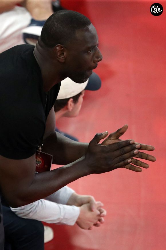 L'acteur français et coprésident du Paris Basketball, Omar Sy, assiste au quatrième match de la finale du Championnat de France Elite de basket-ball opposant l'AS Monaco au Paris Basketball, à Monaco, le 22 juin 2025. 

© Stéphane Pillaud/Psnewz/Bestimage