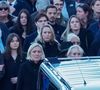 Marine Le Pen,Yann Le Pen, Nolwenn Olivier, Jany Le Pen, Pierriette Le Pen et son petit fils et les autres membre du clan Le Pen - Le clan Le Pen se rend au cimetière de la Trinité-sur-Mer après les obsèques de Jean-Marie Le Pen en l'église Saint-Joseph le 11 janvier 2025.