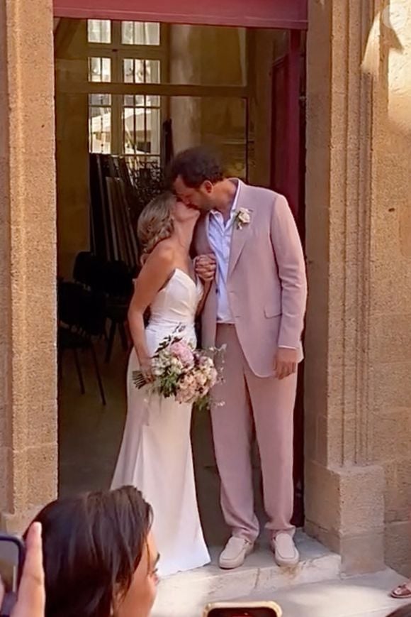 Exclusif - Mariage d'Eric Antoine et Gennifer Demey à Aix-en-Provence le 30 août 2025. Agence / Bestimage