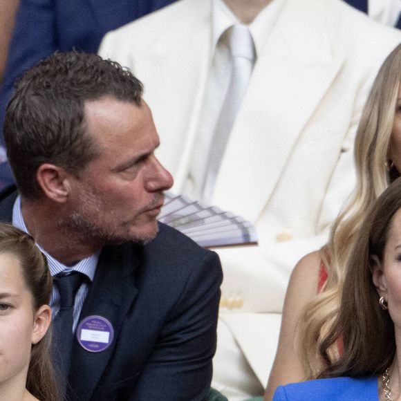 La princesse Catherine (Catherine "Kate" Middleton, princesse de Galles), la princesse Charlotte (la princesse Charlotte de Galles), finale masculine du tournoi de Wimbledon, 14e jour à Wimbledon, Grande-Bretagne, le 13 juillet 2025 (DANA-No : 02629435) – Dana Press / Bestimage.
