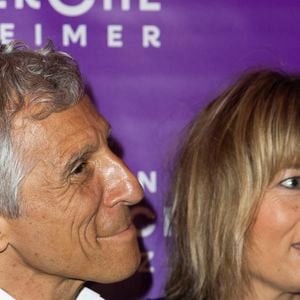 Nagui et sa femme Mélanie Page - Photocall du Gala de la Fondation Recherche Alzheimer placée sous le signe de l’émotion et du partage avec un concert unique sur le thème "2 générations chantent pour la 3ème" à l’Olympia à Paris le 17 mars 2025. © Olivier Borde - Bertrand Rindoff/Bestimage