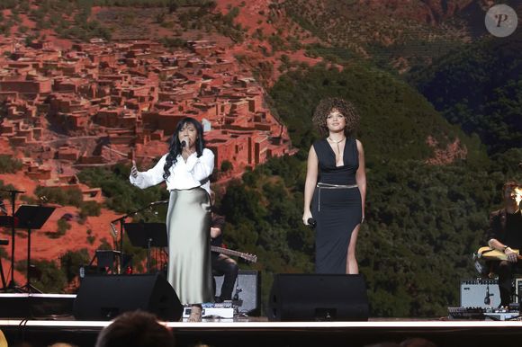 Anisha et Lea Haddad à l'enregistrement du grand concert caritatif "Tous avec le Maroc" au Dôme de Paris, diffusée en direct sur M6 le 13 septembre 2023
Crédit Jack Tribeca / Bestimage
