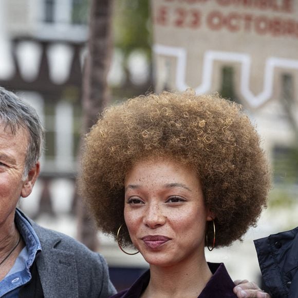 Lisa Do Couto Teixera, Jean Reno, Franck Debosc - Netflix a choisi la capitale alsacienne pour lancement du film ''Loups-garous'' à Strasbourg, France, le 19 octobre 2024.  Elyxandro Cegarra/Panoramic/Bestimage