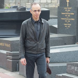 Jean-Jacques Goldman lors des funérailles de Véronique Colucci au cimetière de Montrouge, à Paris, en France, le 12 avril 2018. Photo ABACAPRESS.COM