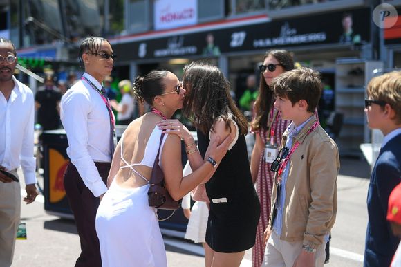 Alexandre Grimaldi, Pauline Ducruet, Charlotte Casiraghi et son fils Raphael Elmaleh lors du Grand Prix de Formule 1 (F1) Tag Heuer de Monaco le 25 mai 2025. © Lionel Urman/Bestimage