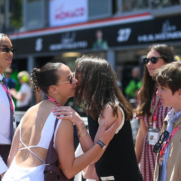 Alexandre Grimaldi, Pauline Ducruet, Charlotte Casiraghi et son fils Raphael Elmaleh lors du Grand Prix de Formule 1 (F1) Tag Heuer de Monaco le 25 mai 2025. © Lionel Urman/Bestimage