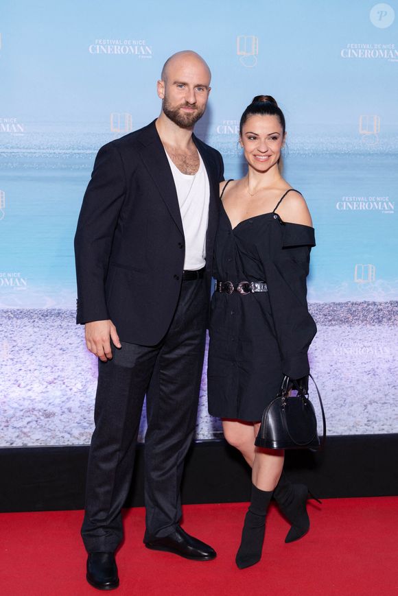 François Alu et Denitsa Ikonomova assistent au tapis rouge du 3e jour du 7e Festival Cineroman à Nice, France, le 1er octobre 2025. Photo by Shootpix/ABACAPRESS.COM