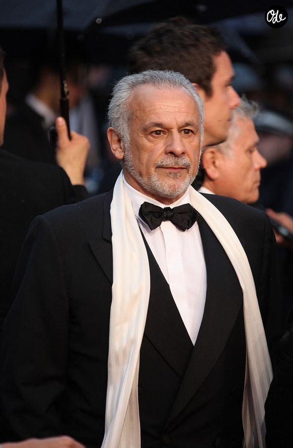 Francis Perrin arrivant à la cérémonie de clôture et à la projection du film « Thérèse Desqueyroux » lors du 65e Festival international du film de Cannes, au Palais des Festivals de Cannes, dans le sud de la France, le 27 mai 2012. Photo de Guignebourg-Genin/ABACAPRESS.COM??