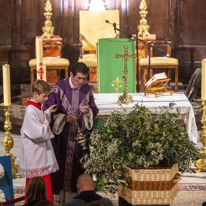 Exclusif - Obsèques de Patrice de Colmont, propriétaire du Club 55, en l'Eglise de Saint-Tropez, le 20 octobre 2025. 
© Florian Escoffier / Nice Matin / Bestimage
