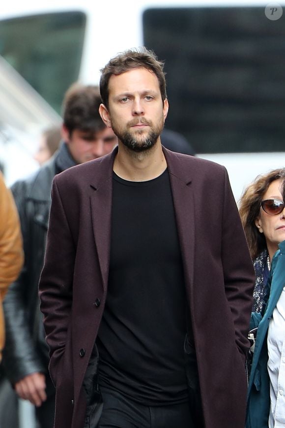 Pierre Rochefort (fils de Jean Rochefort et Nicole Garcia) lors des obsèques de Jean Rochefort en l'église Saint-Thomas d'Aquin à Paris, le 13 octobre 2017.
AGENCE / BESTIMAGE