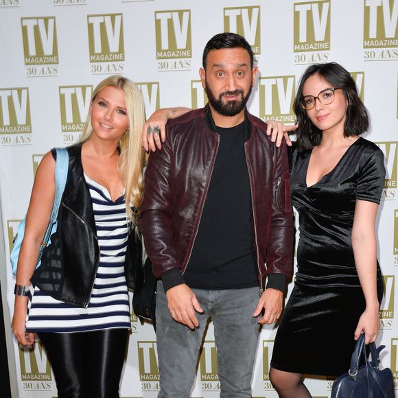 Exclusif - Kelly Vedovelli, Cyril Hanouna, Agathe Auproux - Soirée d'anniversaire des 30 ans de TV Magazine au Pavillon des Champs-Elysées à Paris le 17 octobre 2017. © Coadic Guirec/Bestimage