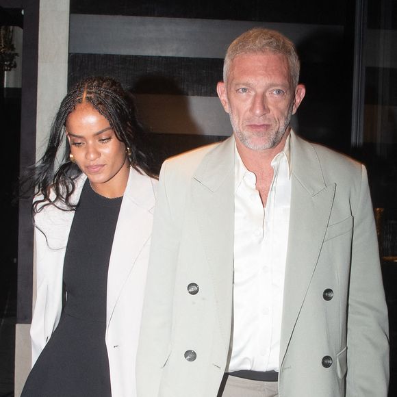Vincent Cassel et Narah Baptista à la sortie d'un dîner à l'hôtel Costes lors de la Fashion Week de Paris, le 18 janvier 2024.

Photo : Tiziano Da Silva - Pierre Perusseau / Bestimage