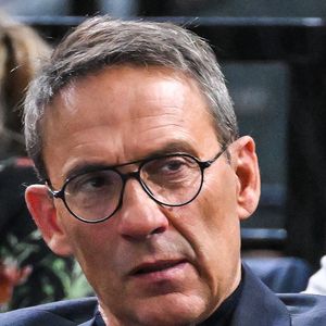 Julien Courbet - People dans les tribunes de la demi-finale de l'Open Rolex Paris Masters à l'Accor Arena entre N. Djokovic contre A. Rublev le 4 Novembre 2023. © Matthieu Mirville/Bestimage