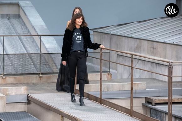 La styliste Virginie Viard - Défilé de mode "Chanel", collection PAP printemps-été 2020 au Grand Palais à Paris. Le 1er octobre 2019.

© Bestimage