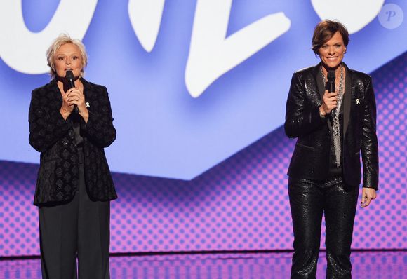 Muriel Robin et Anne Le Nen ont présenté une soirée pour la bonne cause

Exclusif - Muriel Robin, Anne Le Nen lors de l'enregistrement de l'émission "Nos voix pour toutes" au profit de la Fondation des femmes à l’Adidas Arena diffusée sur TMC à Paris, France. © Guirec-Moreau/Bestimage