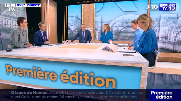 Les membres de "Première édition" sur BFMTV souhaitent la bienvenue au monde à la fille de Marc Hay, le présentateur météo.