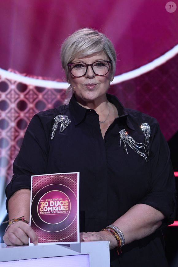 Exclusif - Laurence Boccolini - Enregistrement de l'émission "Les 30 duos Comiques Préférés des Français", présentée par L.Boccolini, et diffusée le 12 février sur France 2
© Giancarlo Gorassini / Bestimage