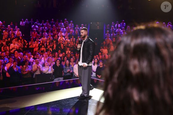 Exclusif - Matt Pokora, lors de l'enregistrement de l'émission "La fête de la chanson française - 20 ans d'émotions" présentée par L.Thilleman et A.Manoukian, et diffusée le 17 avril sur France 3 à Paris, France, le 9 décembre 2025. © Jack Tribeca/Bestimage
