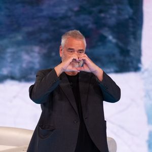 Luc Besson est l'invité de l'émission "Che tempo che fa" à la télévision italienne le 26 octobre 2025. @SGP / BESTIMAGE