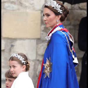 Prince of Wales, Princess of Wales, Princess Charlotte and Prince Louis outside Westminster Abbey during the coronation ceremony in London, UK on May 6, 2023. Photo by Andrew Parsons/Parsons Media/ABACAPRESS.COM