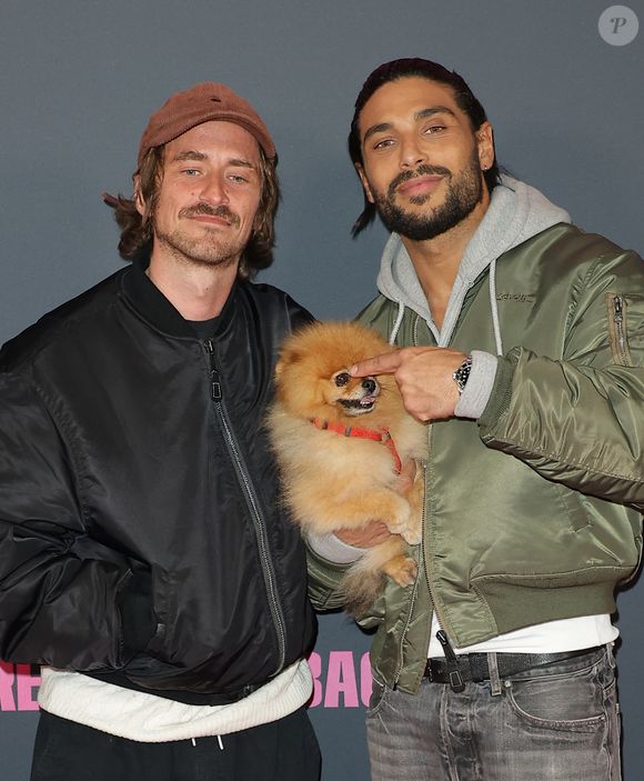 Julien Hollande (Julien Royal) et Nassim Lyes - Avant Première du film "Bagarre" au Pathé Palace à Paris le 26 mars 2026. © Coadic Guirec/Bestimage
