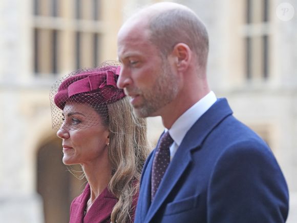 Le Prince et la Princesse de Galles (Le prince William, prince de Galles et Catherine "Kate" Middleton, princesse de Galles) lors de la cérémonie d'accueil au château de Windsor, Berkshire, au premier jour de la deuxième visite d'État du président au Royaume-Uni. Photo par PA Photo/ Bestimage