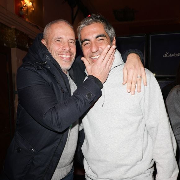 Exclusif - Medi Sadoun, Ary Abittan - Célébrités assistent au spectacle "Authentique" de Ary Abittan à la Cigale à Paris les 18, 19, 22 et 23 février 2025. © Coadic Guirec/Bestimage