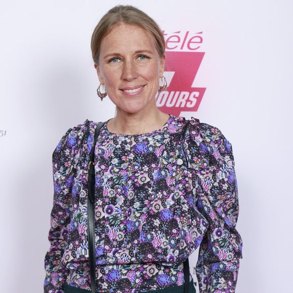 Exclusif - Agathe Lecaron à la soirée "Télé 7 Jours Summer Party" au restaurant "Monsieur Bleu" à Paris, le 14 juin 2022. 

Photo : Christophe Aubert / Bestimage