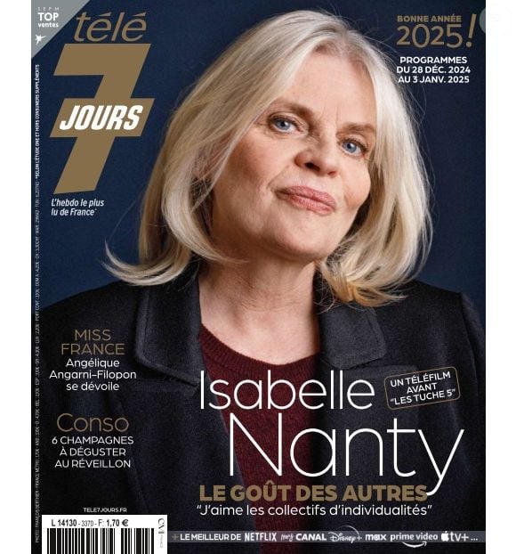 Télé 7 Jours, Isabelle Nanty, 23 décembre 2024.