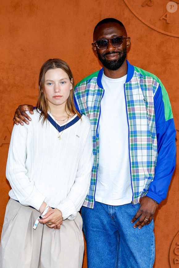 Thomas Ngijol et sa belle-fille Gina Rocher au Village lors de la nocturne des Internationaux de France de tennis de Roland Garros à Paris, France © Moreau-Jacovides/Bestimage
