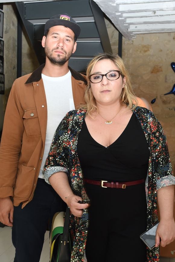 Semi-exclusif - Marilou Berry et son compagnon Alexis (Le Diamantaire artiste street art) - Soirée de lancement de l'appareil photo Instax SQ6 de Fujifilm à l'Instax Square House à Paris le 24 mai 2018. © Giancarlo Gorassini/Bestimage