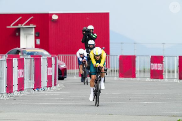 Rohan Dennis - Le Slovène P. Roglic remporte l'épreuve du contre-la-montre aux jeux olympiques Tokyo 2020 (23 juillet - 8 août 2021), le 28 juillet 2021 à Shizuoka. 
© Aflo / JO Tokyo / Panoramic / Bestimage